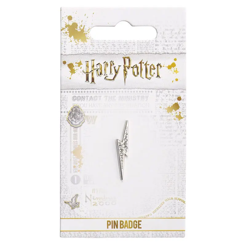 Harry Potter Villám tű jelvény kristályokkal termékfotó