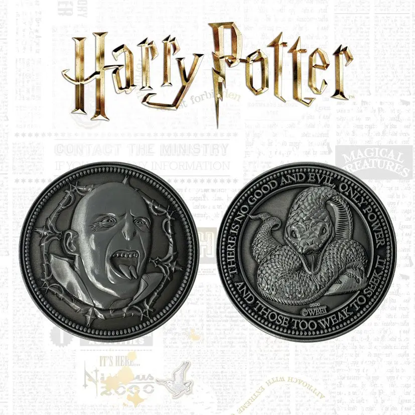 Harry Potter Voldemort Limitált kiadású gyűjthető érme termékfotó