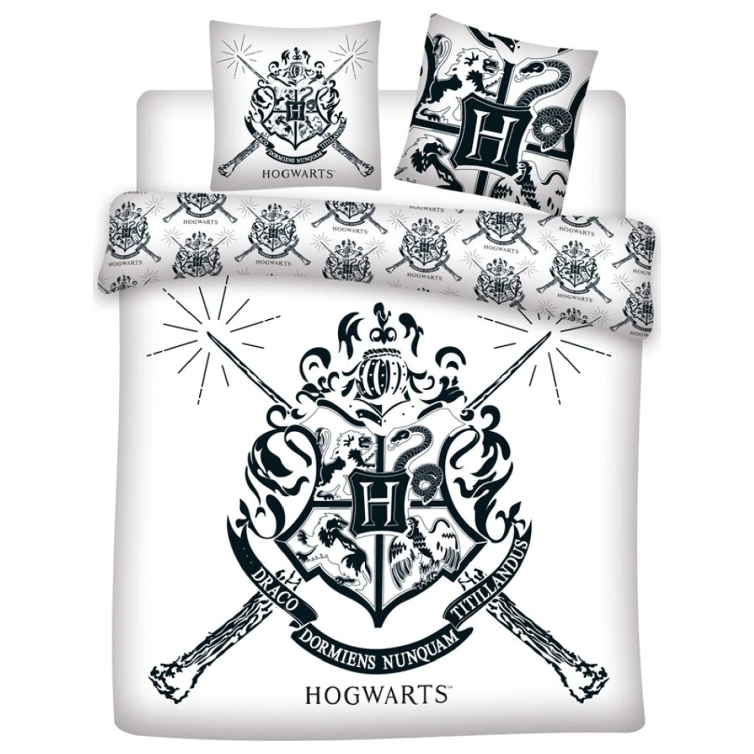 Harry Potter White dupla, kétszemélyes ágyneműhuzat termékfotó