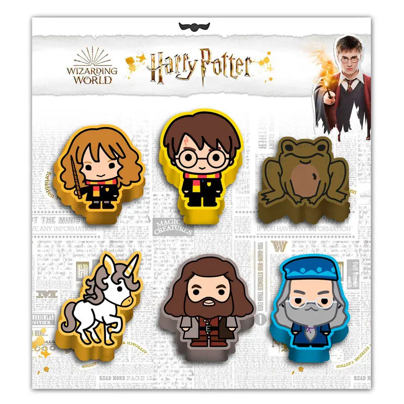 Harry Potter Wizard csomag 6 radír termékfotó