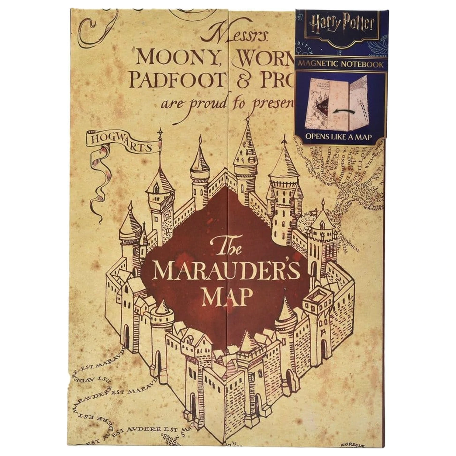 Harry PotterMarauder's Map A5 jegyzetfüzet  termékfotó