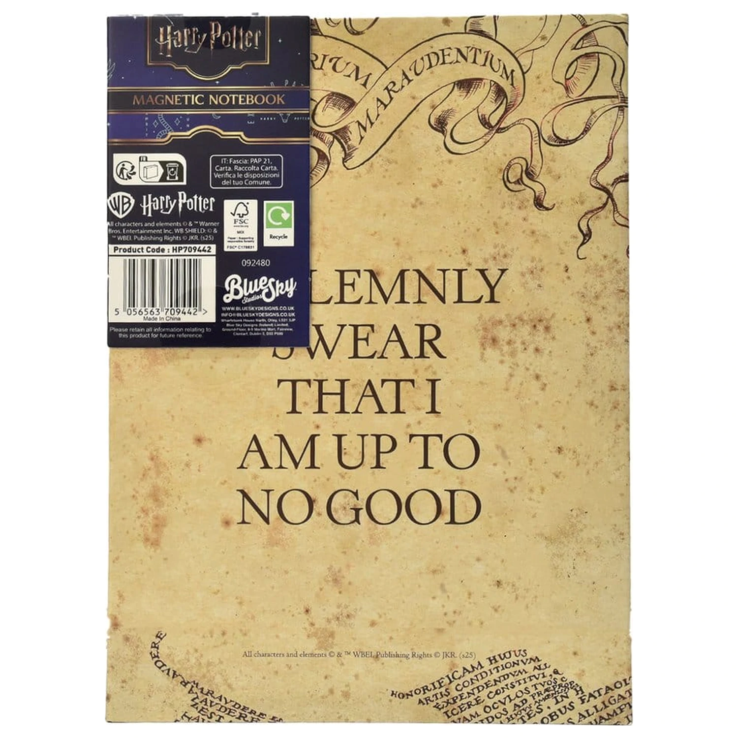 Harry PotterMarauder's Map A5 jegyzetfüzet  termékfotó