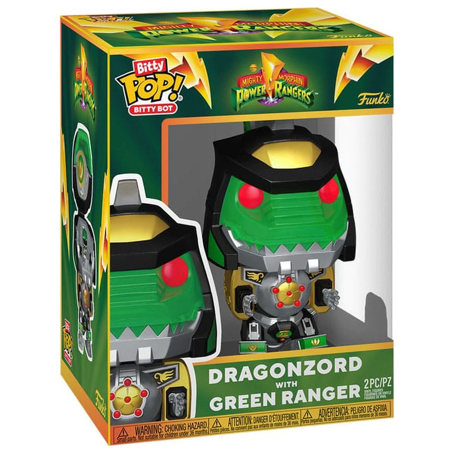 Hasbro Bitty Funko POP! Bots figura PR- Dragon Zord w/GR Ranger 11,7 cm termékfotó