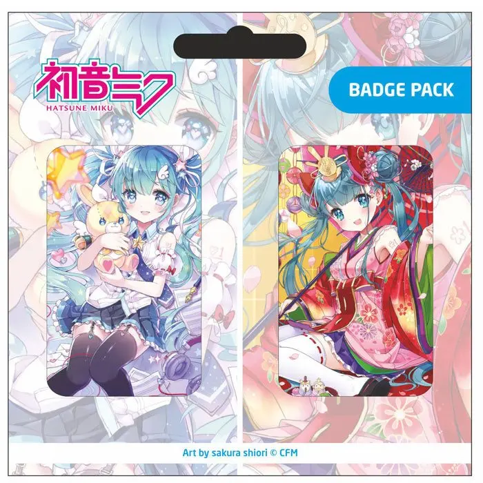 Hatsune Miku Ansteck-Buttons Doppelpack Set B termékfotó