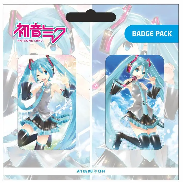 Hatsune Miku Ansteck-Buttons Doppelpack Set A termékfotó