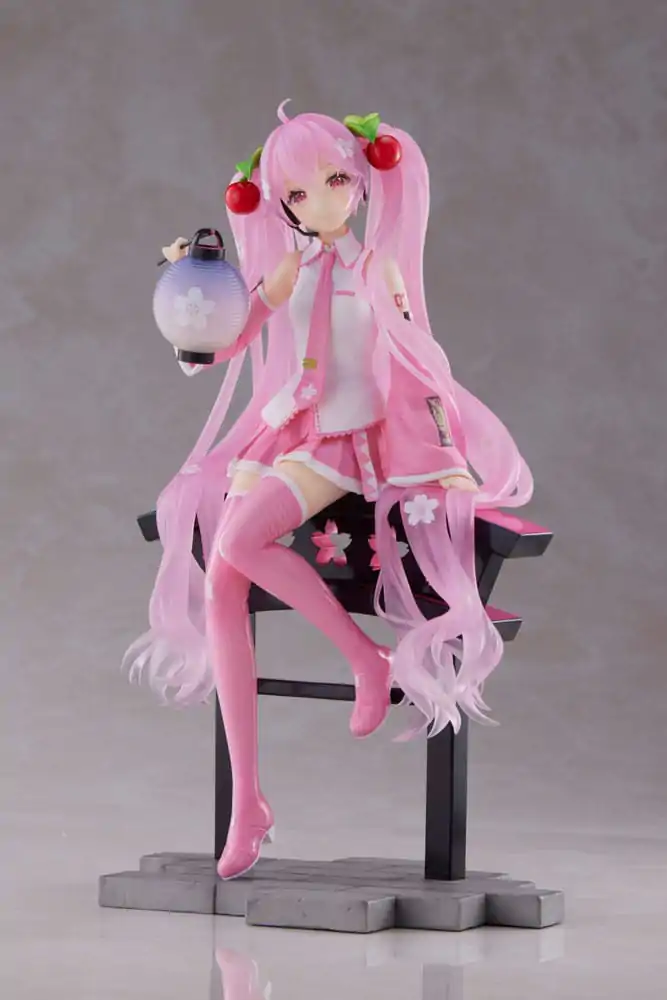 Hatsune Miku AMP Sakura Miku Lantern Ver. Reissue PVC szobor figura 20 cm termékfotó