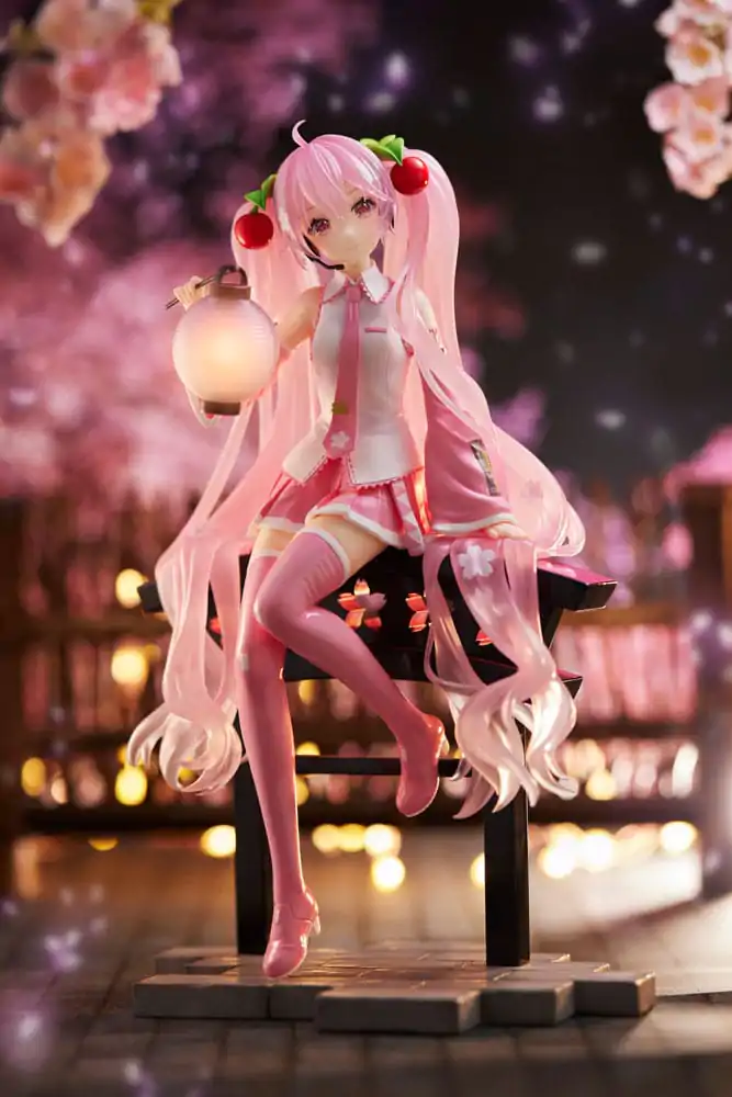Hatsune Miku AMP Sakura Miku Lantern Ver. Reissue PVC szobor figura 20 cm termékfotó