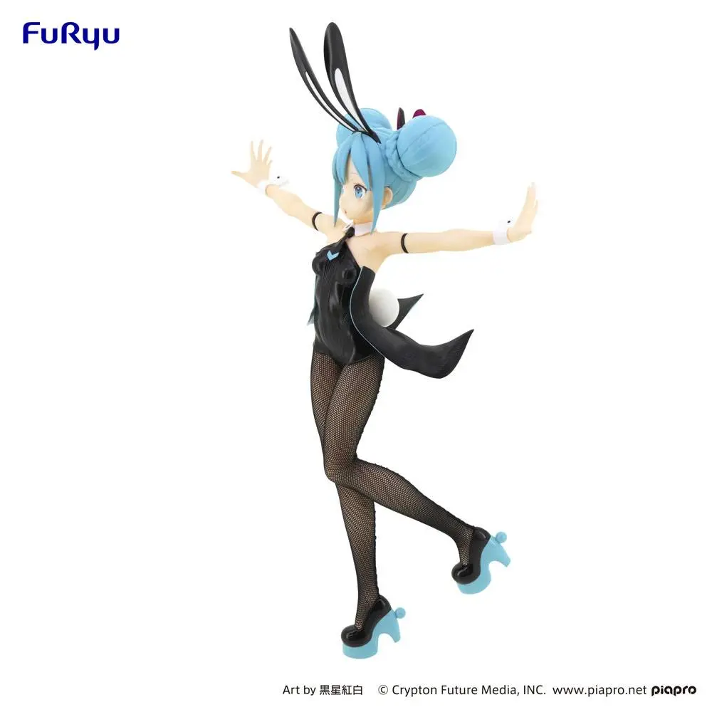 Hatsune Miku BiCute Bunnies Hatsune Miku Black Ver. PVC szobor figura 30 cm termékfotó