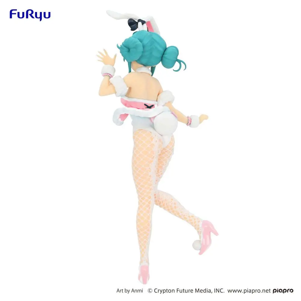 Hatsune Miku BiCute Bunnies  Hatsune Miku White Rabbit Baby Pink Ver. PVC szobor figura 28 cm termékfotó