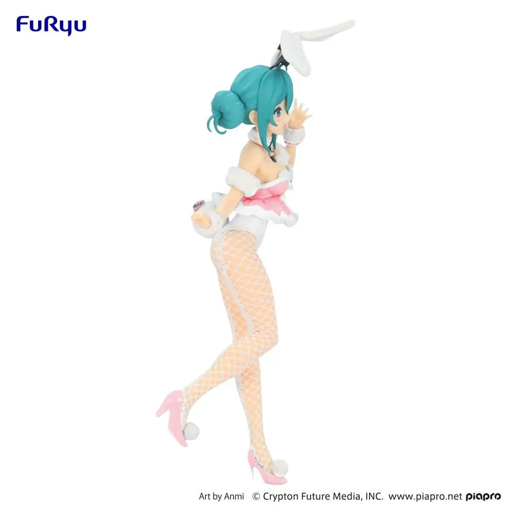 Hatsune Miku BiCute Bunnies  Hatsune Miku White Rabbit Baby Pink Ver. PVC szobor figura 28 cm termékfotó