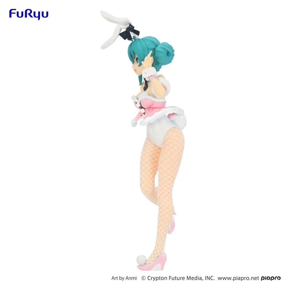 Hatsune Miku BiCute Bunnies  Hatsune Miku White Rabbit Baby Pink Ver. PVC szobor figura 28 cm termékfotó