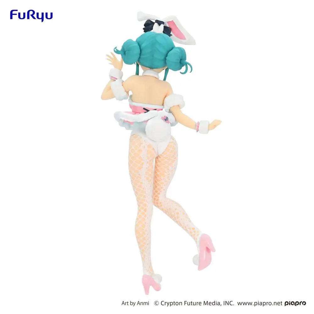 Hatsune Miku BiCute Bunnies  Hatsune Miku White Rabbit Baby Pink Ver. PVC szobor figura 28 cm termékfotó