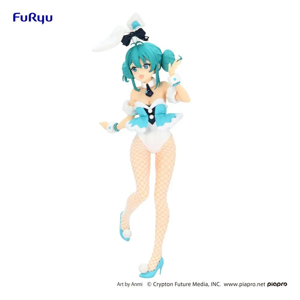 Hatsune Miku BiCute Bunnies PVC szobor figura Hatsune Miku White Rabbit Ver. 28 cm termékfotó