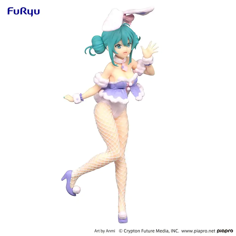 Hatsune Miku BiCute Bunnies White Rabbit Purple Color Ver. PVC szobor figura 28 cm termékfotó