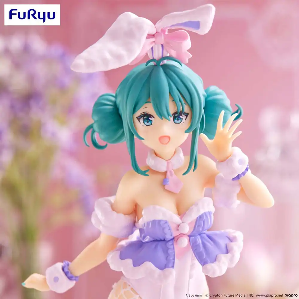 Hatsune Miku BiCute Bunnies White Rabbit Purple Color Ver. PVC szobor figura 28 cm termékfotó