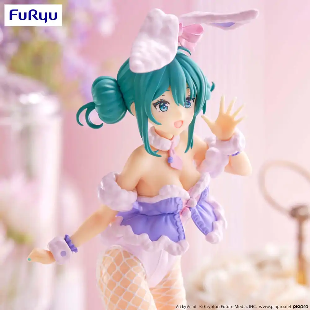 Hatsune Miku BiCute Bunnies White Rabbit Purple Color Ver. PVC szobor figura 28 cm termékfotó