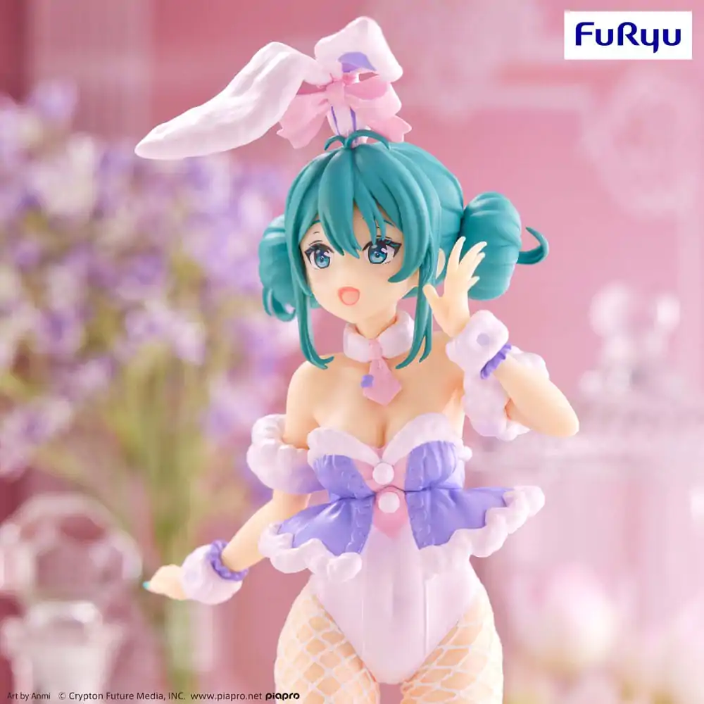 Hatsune Miku BiCute Bunnies White Rabbit Purple Color Ver. PVC szobor figura 28 cm termékfotó