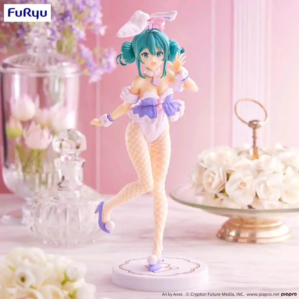 Hatsune Miku BiCute Bunnies White Rabbit Purple Color Ver. PVC szobor figura 28 cm termékfotó
