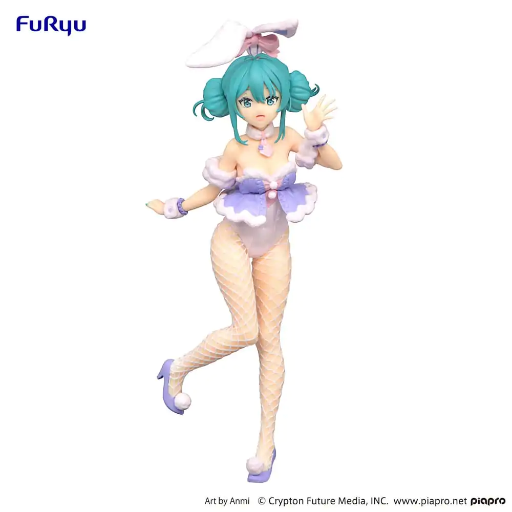 Hatsune Miku BiCute Bunnies White Rabbit Purple Color Ver. PVC szobor figura 28 cm termékfotó