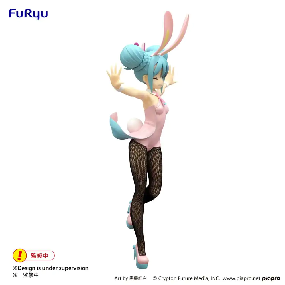 Hatsune Miku BiCute Bunnies Wink Pearl Pink Color Ver. PVC szobor figura 30 cm termékfotó