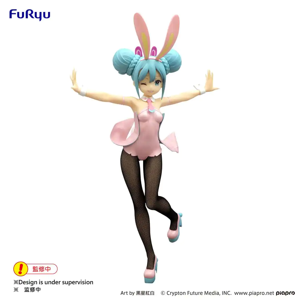 Hatsune Miku BiCute Bunnies Wink Pearl Pink Color Ver. PVC szobor figura 30 cm termékfotó