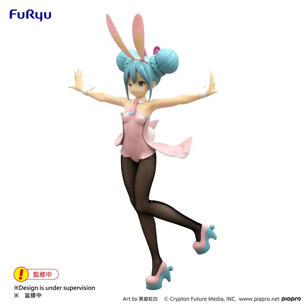 Hatsune Miku BiCute Bunnies Wink Pearl Pink Color Ver. PVC szobor figura 30 cm termékfotó