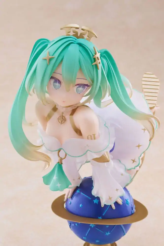Hatsune Miku Bust Up figura 39 Miku's Day Anniversary 2nd Season Glittering Star Ver. PVC szobor figura 18 cm termékfotó