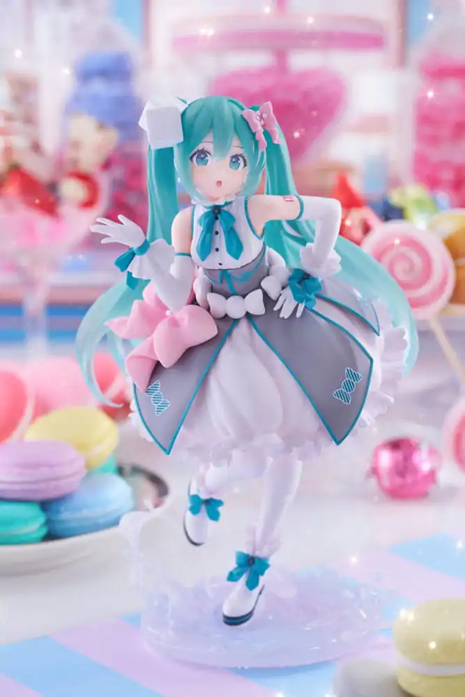 Hatsune Miku Bust Up figura 39 Miku's Day Anniversary 2nd season Melty Sugar Ver. PVC szobor figura 18 cm termékfotó