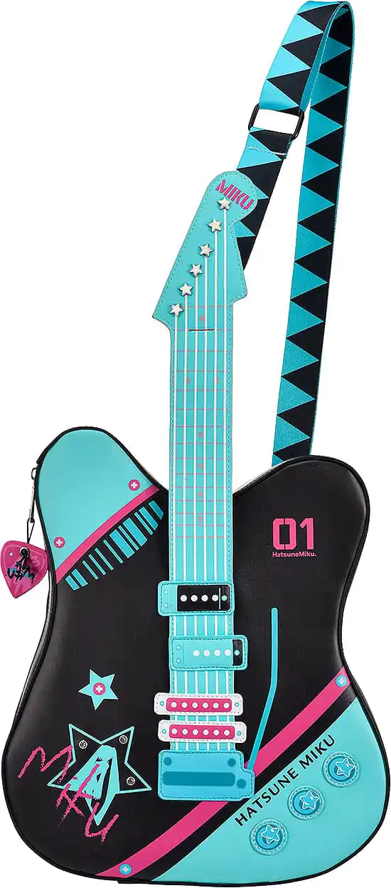 Hatsune Miku Character Vocal Series 01: Hatsune Miku Guitar-Shaped válltáska termékfotó