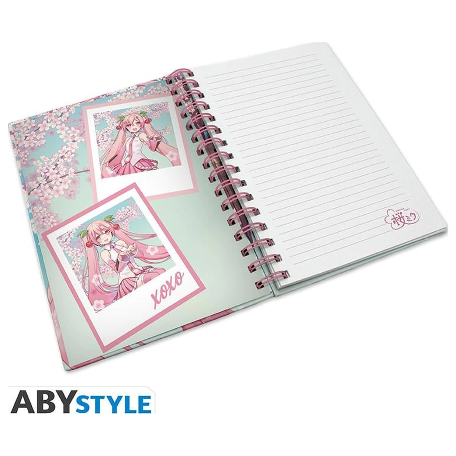 Hatsune Miku Cherry Blossoms A5 Spiral jegyzetfüzet  termékfotó