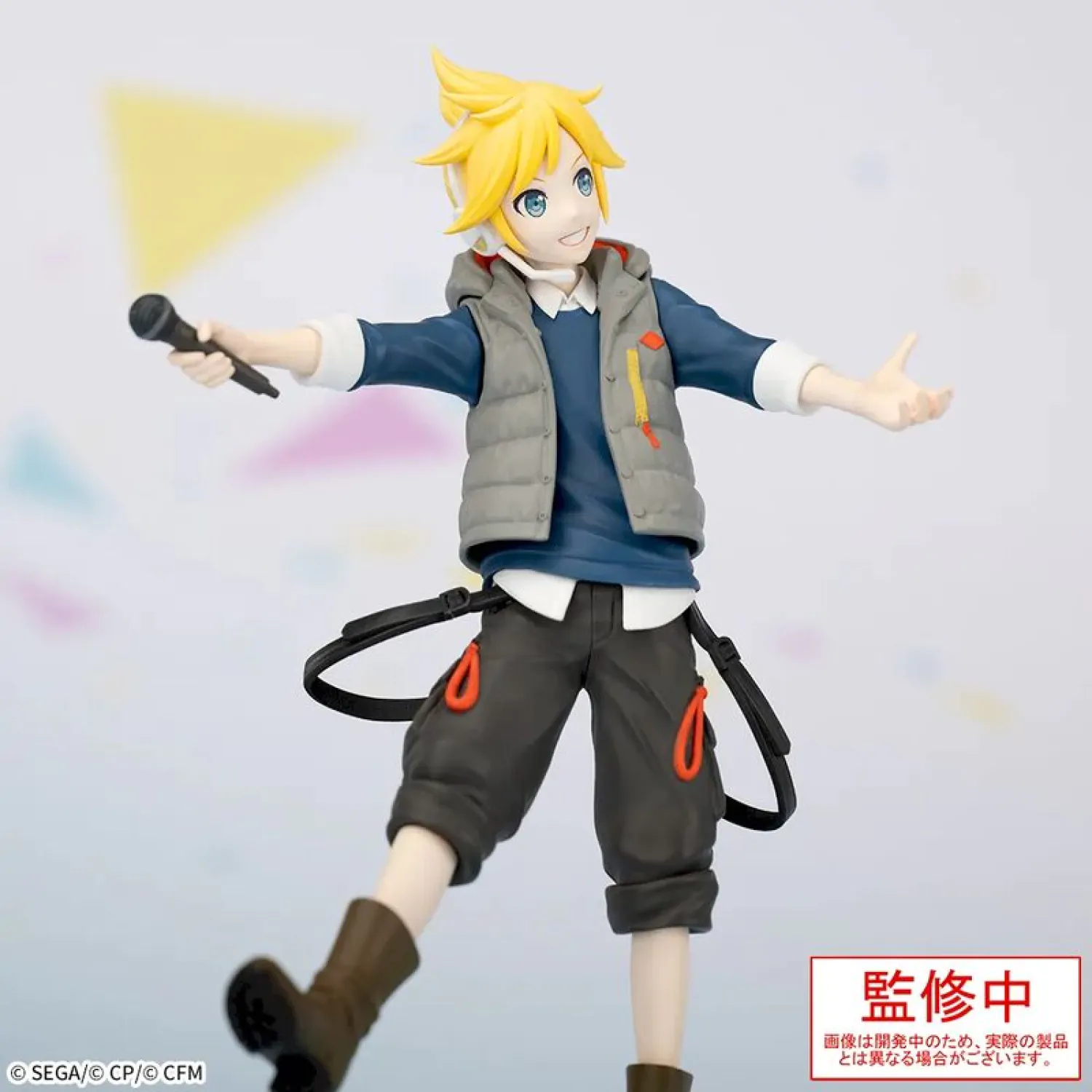 Hatsune Miku: Colorful Stage! Desktop x Decorate Collections Kagamine Len Street Sekai Ver. PVC szobor figura 15 cm termékfotó