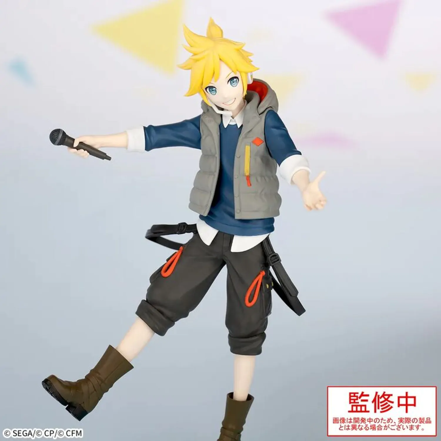 Hatsune Miku: Colorful Stage! Desktop x Decorate Collections Kagamine Len Street Sekai Ver. PVC szobor figura 15 cm termékfotó