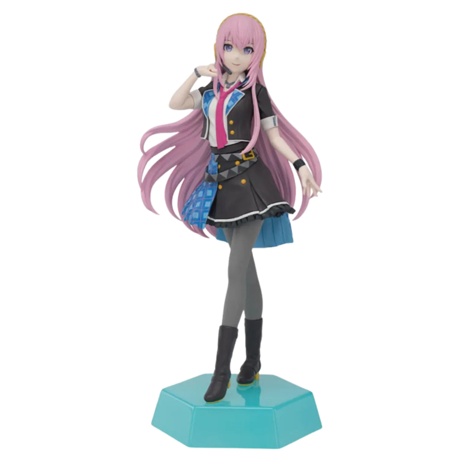 Hatsune Miku: Colorful Stage! Desktop x Decorate Collections Megurine Luka School Sekai Ver. PVC szobor figura 15 cm termékfotó