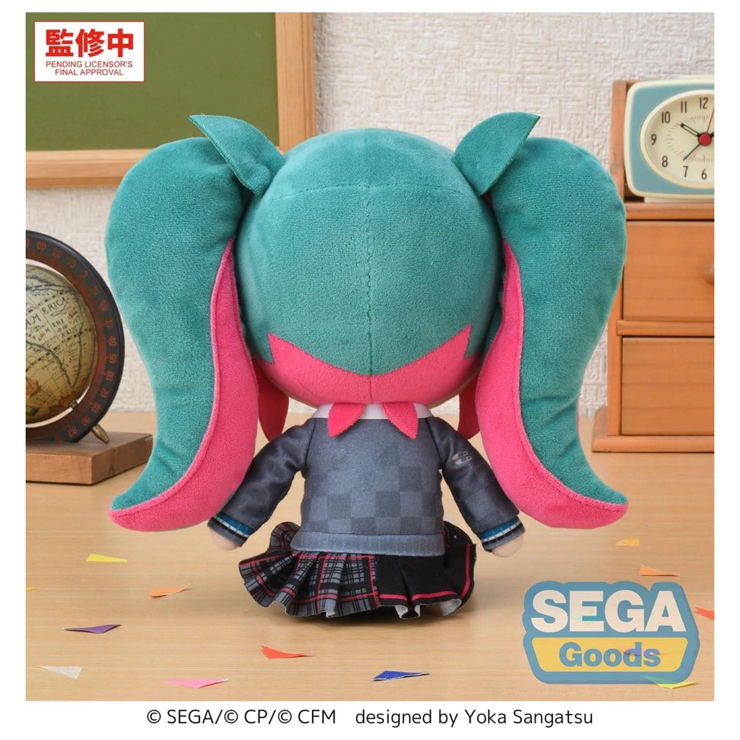 Hatsune Miku: Colorful Stage! plüss figura fuwa petit M -School SEKAI Hatsune Miku- termékfotó