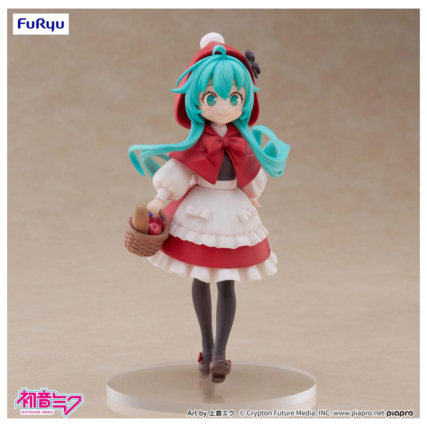 Hatsune Miku Desktop Fairy Hatsune Miku Little red riding hood Ver. PVC szobor figura 16 cm   termékfotó
