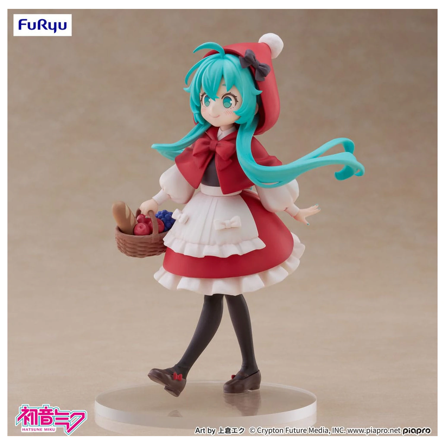 Hatsune Miku Desktop Fairy Hatsune Miku Little red riding hood Ver. PVC szobor figura 16 cm   termékfotó