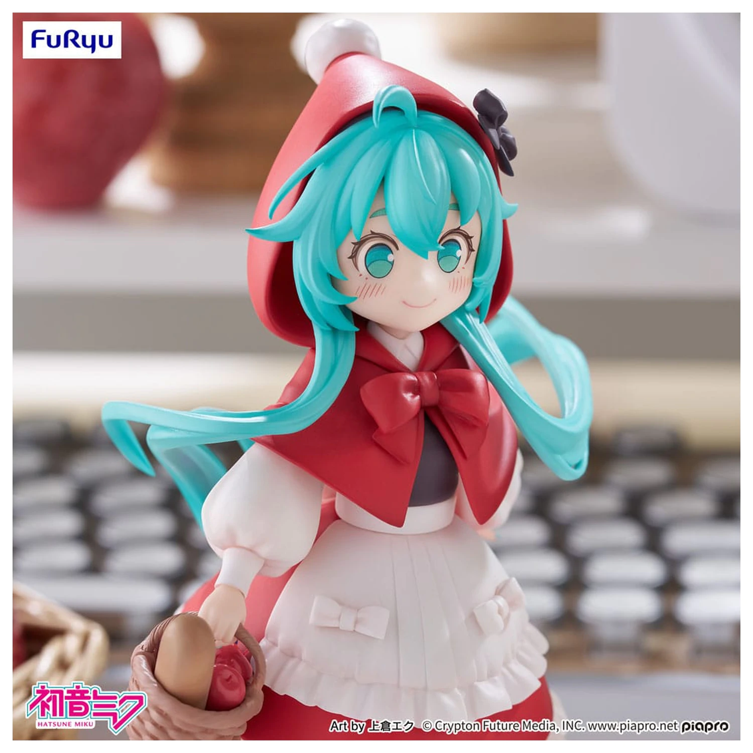 Hatsune Miku Desktop Fairy Hatsune Miku Little red riding hood Ver. PVC szobor figura 16 cm   termékfotó
