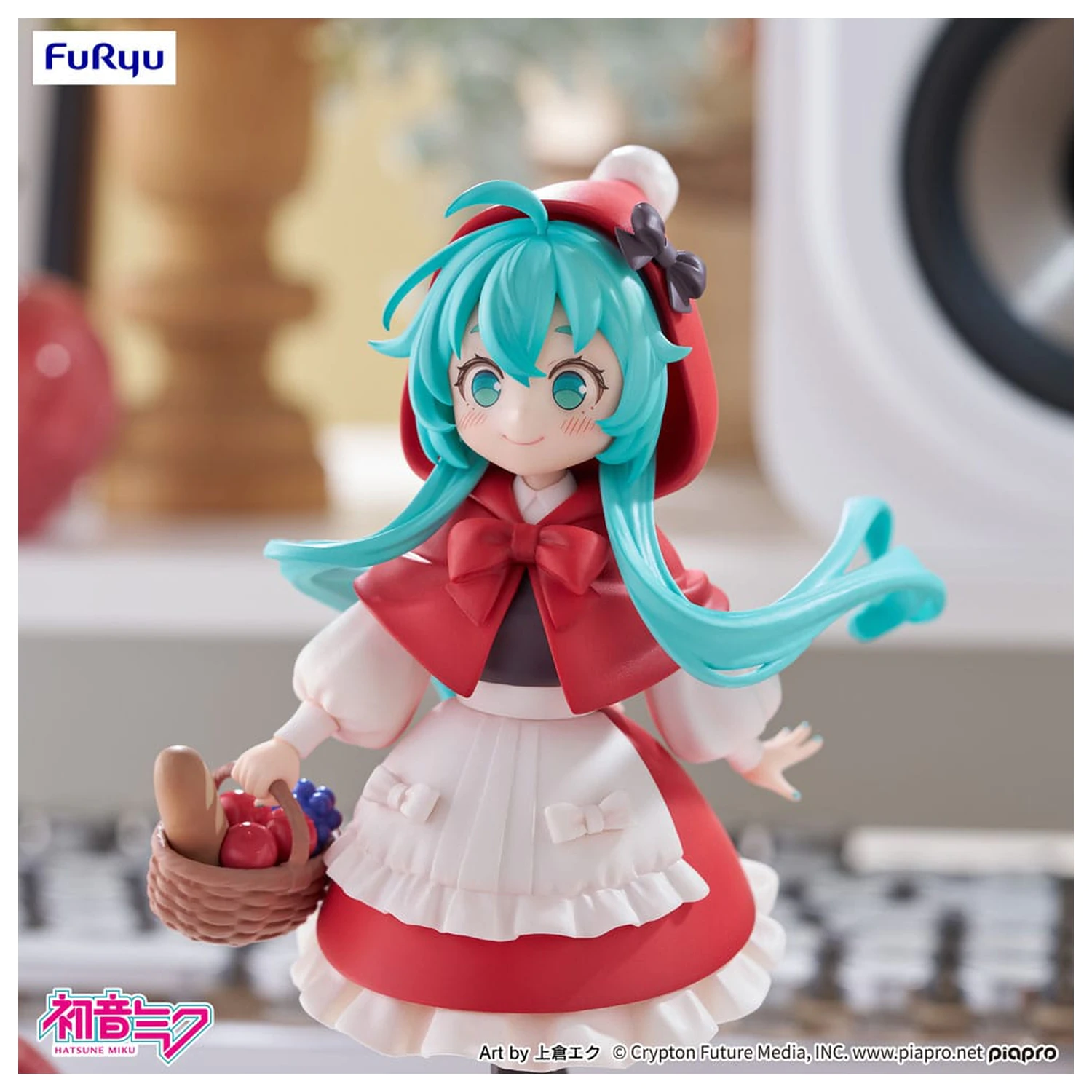 Hatsune Miku Desktop Fairy Hatsune Miku Little red riding hood Ver. PVC szobor figura 16 cm   termékfotó