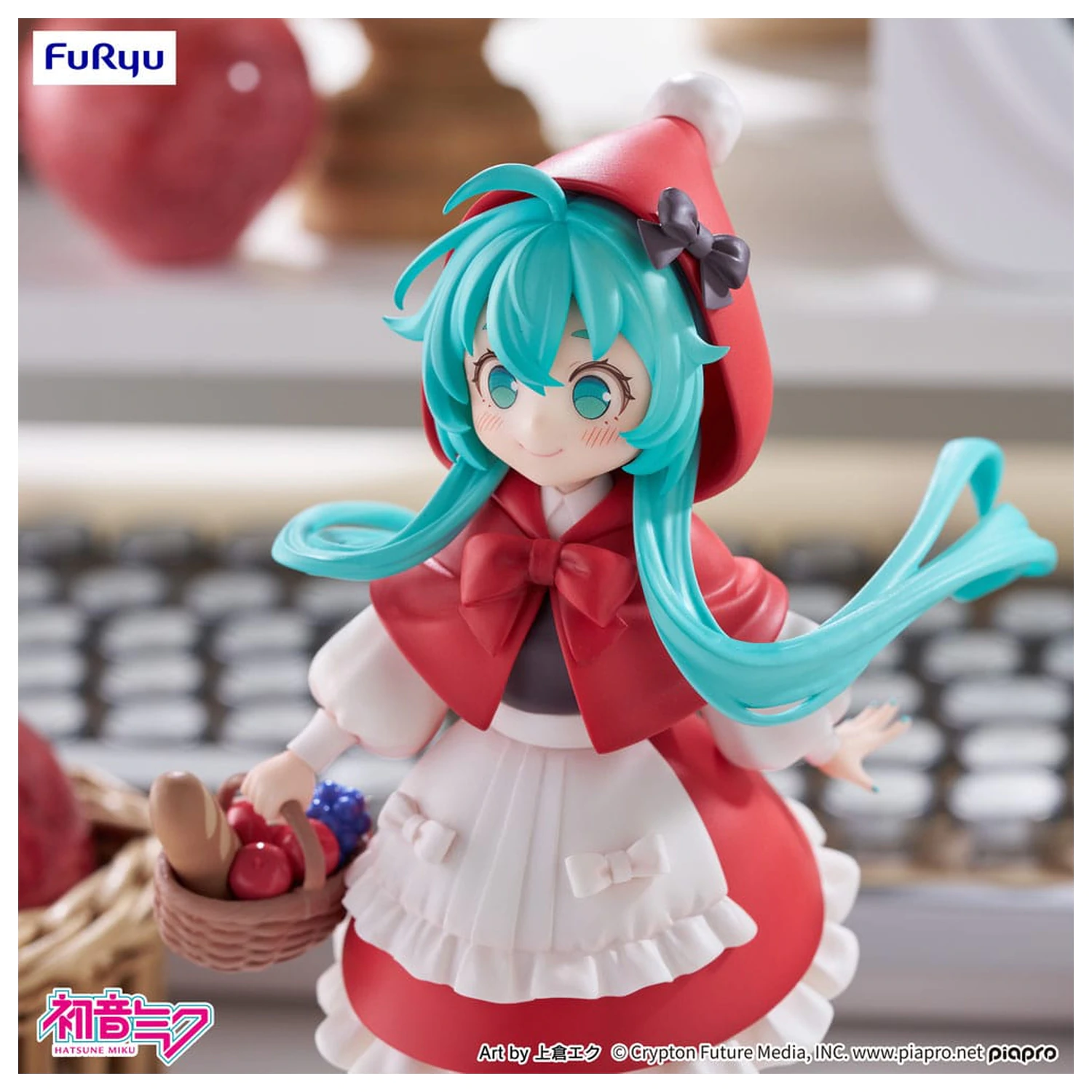 Hatsune Miku Desktop Fairy Hatsune Miku Little red riding hood Ver. PVC szobor figura 16 cm   termékfotó