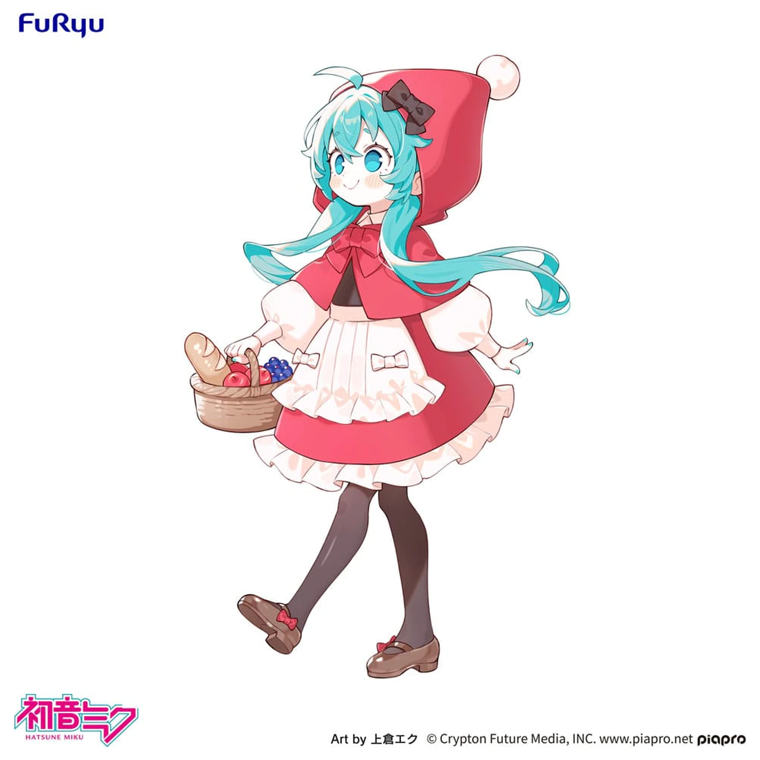 Hatsune Miku Desktop Fairy Hatsune Miku Little red riding hood Ver. PVC szobor figura 16 cm   termékfotó