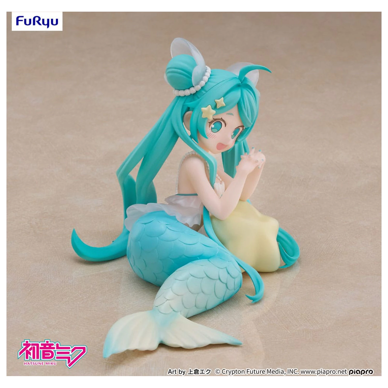 Hatsune Miku Desktop Fairy Hatsune Miku Mermaid Princess Ver. PVC szobor figura 9 cm   termékfotó