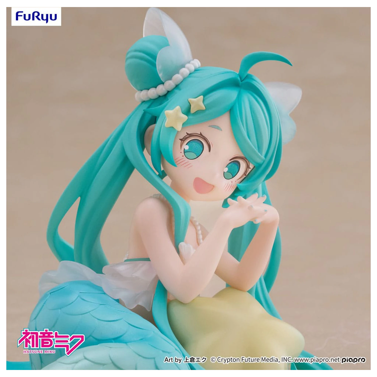 Hatsune Miku Desktop Fairy Hatsune Miku Mermaid Princess Ver. PVC szobor figura 9 cm   termékfotó