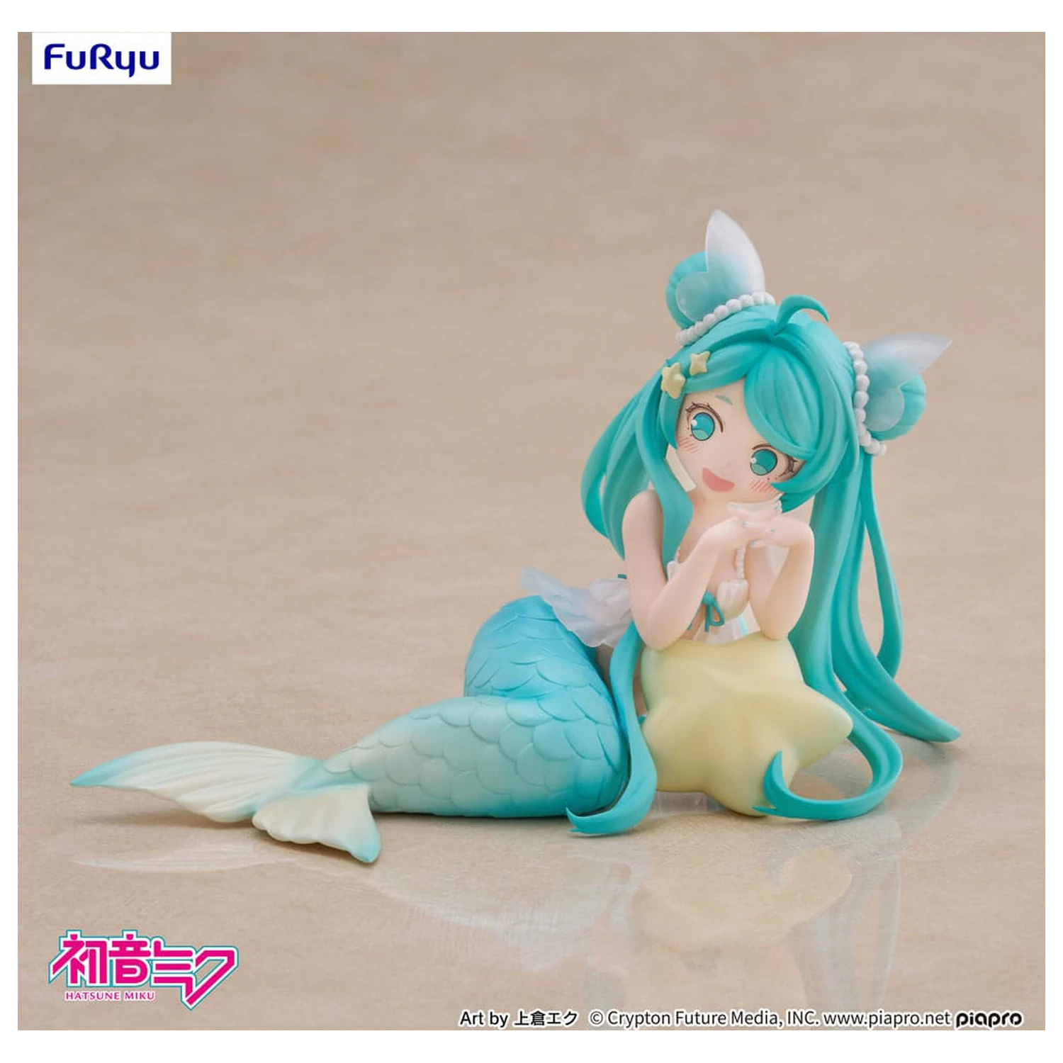 Hatsune Miku Desktop Fairy Hatsune Miku Mermaid Princess Ver. PVC szobor figura 9 cm   termékfotó