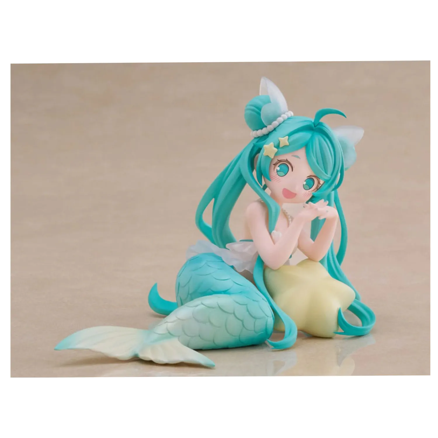 Hatsune Miku Desktop Fairy Hatsune Miku Mermaid Princess Ver. PVC szobor figura 9 cm   termékfotó