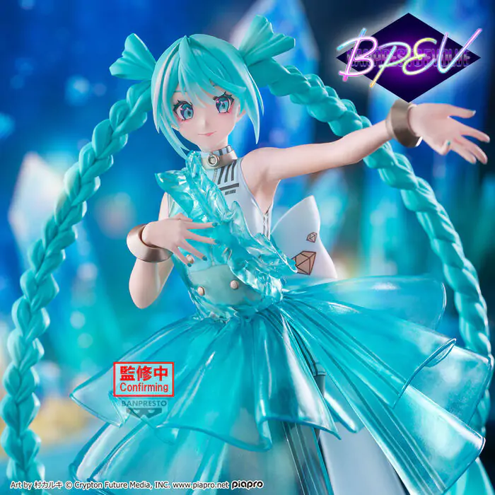 Hatsune Miku EmeraldGem Clearluxe figura 28cm termékfotó