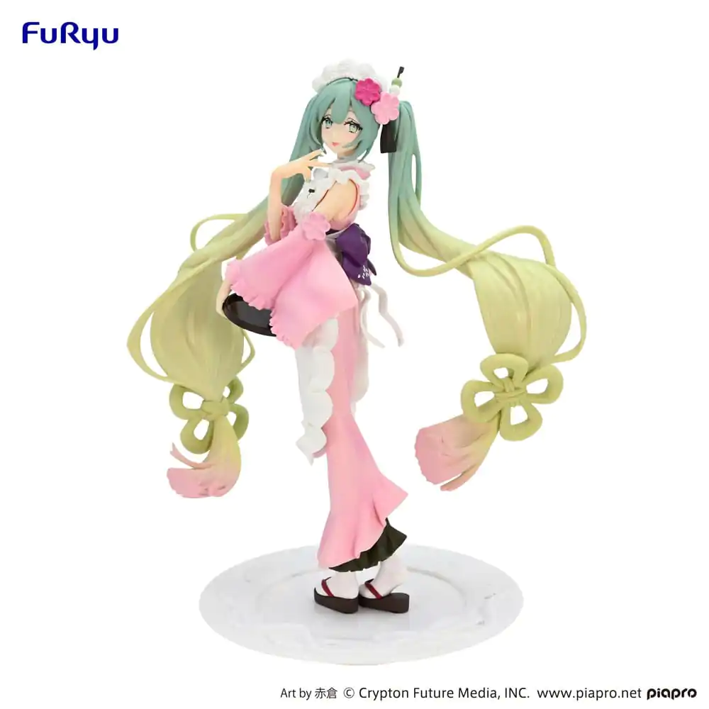 Hatsune Miku Exceed Creative Matcha Green Tea Parfait Cherry Blossom Ver. PVC szobor figura 20 cm termékfotó