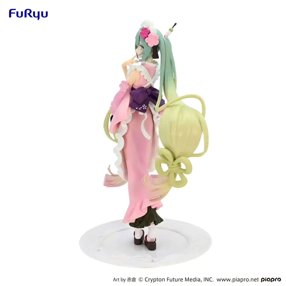 Hatsune Miku Exceed Creative Matcha Green Tea Parfait Cherry Blossom Ver. PVC szobor figura 20 cm termékfotó