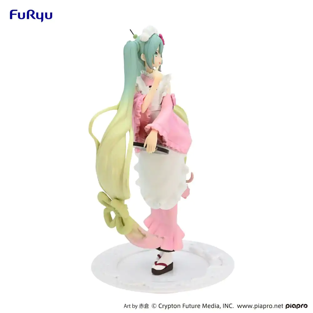 Hatsune Miku Exceed Creative Matcha Green Tea Parfait Cherry Blossom Ver. PVC szobor figura 20 cm termékfotó