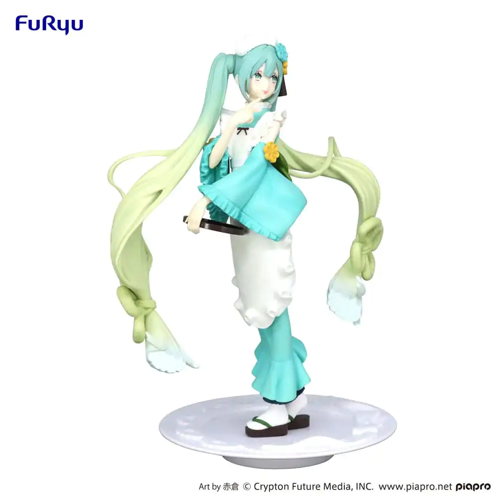 Hatsune Miku Exceed Creative Matcha Green Tea Parfait Mint Ver. PVC szobor figura 21 cm termékfotó