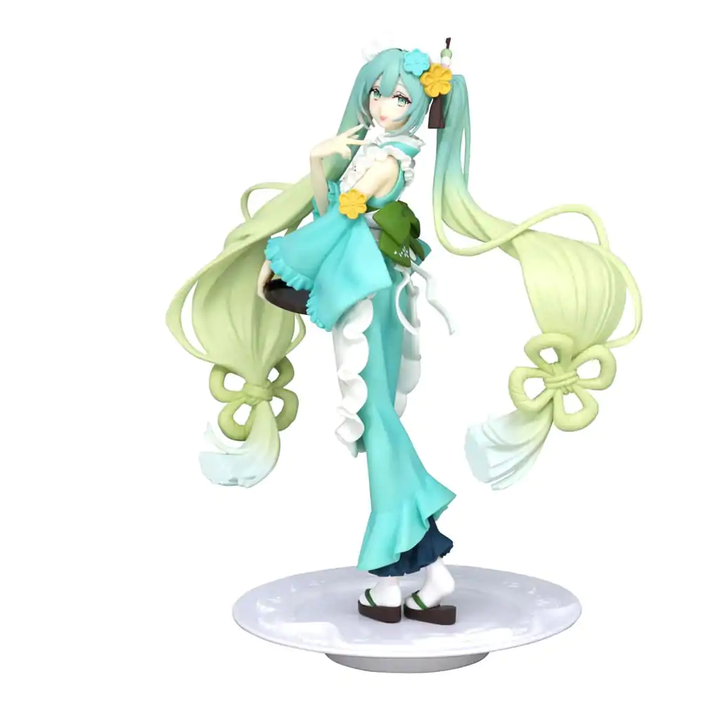 Hatsune Miku Exceed Creative Matcha Green Tea Parfait Mint Ver. PVC szobor figura 21 cm termékfotó